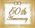 50th Wedding Anniversary Card Royalty Free Stock Photo