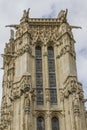 52 m Saint-Jacques Tower on Rivoli street. Paris. Royalty Free Stock Photo