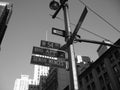 54th street and broadway corner signs nyc