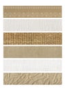 6 Banners natural fabric