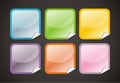 6 Glossy Web Buttons Royalty Free Stock Photo
