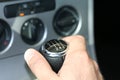 6 speed stick shift Royalty Free Stock Photo