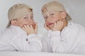 6 years old identical twins Royalty Free Stock Photo