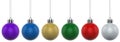 6x Christmas Baubles with silver caps. XXL