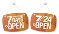 7 Days Open signs
