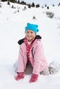 7 Year Old Girl On Winter Vacation Royalty Free Stock Photo