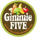 70s Gimmie Five Promo Sticker/Label