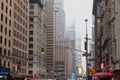7th Avenue under the Fog New York City