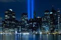 9/11 Tribute In Light Royalty Free Stock Photo
