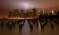 9/11 Tribute in Light. New York City Royalty Free Stock Photo