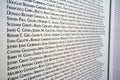 9/11 victims list Royalty Free Stock Photo