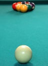 9 ball rack Royalty Free Stock Photo