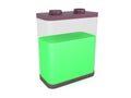 9 (Nine) volts transparent Battery Cell charge Royalty Free Stock Photo