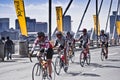 94.7 Cycle Challenge Riders On Mandela Bridge Royalty Free Stock Photo