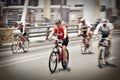 94.7 Cycle Challenge Riders On Mandela Bridge Royalty Free Stock Photo