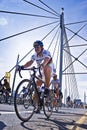 94.7 Cycle Challenge - Riders On Mandela Bridge Royalty Free Stock Photo