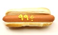 99 Cent Foot Long Hot Dog