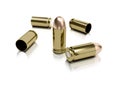 9mm Bullets and casings Royalty Free Stock Photo