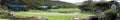 9th Hole - Panoramic View of the Green Royalty Free Stock Photo