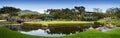 9th Hole - Panoramic View of the Green Royalty Free Stock Photo