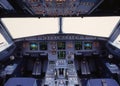 A319 Cockpit Royalty Free Stock Photo