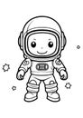 a3astronaut kid illustration,astronaut kid coloring page,space images,cosmonaut suit,eps,vector illustration