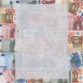 A4 paper on euros