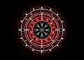 Wiccan symbol of protection. Vegvisir, The Viking Compass, Mystic Wicca divination. Ancient occult symbols, Earth Zodiac Wheel