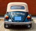 Beautiful classic VW cabrio with linen roof Royalty Free Stock Photo