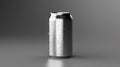 aA realistic short aluminum can mockup