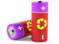 AA size batteries Royalty Free Stock Photo