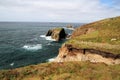 AA view of the Cornwall coastline Royalty Free Stock Photo