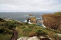 AA view of the Cornwall coastline Royalty Free Stock Photo