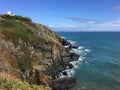 AA view of the Cornwall coastline Royalty Free Stock Photo