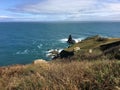 AA view of the Cornwall coastline Royalty Free Stock Photo