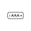 AAA battery icon vector set on white background Royalty Free Stock Photo