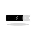AAA battery icon with shadow Royalty Free Stock Photo