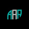 AAA letter logo design on black background.AAA creative initials letter logo concept.AAA letter design Royalty Free Stock Photo