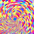 Abstract colorful background with spiral