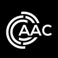 AAC letter logo design on black background. AAC creative initials letter logo concept. AAC letter design Royalty Free Stock Photo