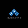AAC letter logo design on BLACK background. AAC creative initials letter logo concept. AAC letter design.AAC letter logo design on Royalty Free Stock Photo