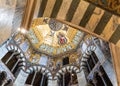 Aachen/ Germany: Beautiful Mosaics inside the octagon-shaped interior of the Aachen Cathedral, UNESCO Site