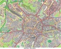 Aachen Germany Europe hi res aerial view Royalty Free Stock Photo