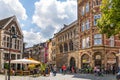 Aachen/ Germany: The Historical Aachen City Center in Springtime or Summer