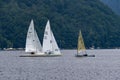 AACHEN, GERMANY- 10 June 2018 - sailing boats cruiseing on the l