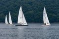 AACHEN, GERMANY- 10 June 2018 - sailing boats cruiseing on the l