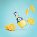 Studioshot of Orangina orange lemonade