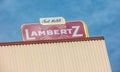 AACHEN, GERMANY OCTOBER, 2017: Lambertz Logo on a factory building. The Lambertz Group is a Aachener Printen- and chocolate Royalty Free Stock Photo