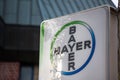 Aachen, North Rhine-Westphalia/germany - 06 11 18: bayer sign in aachen germany