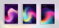 Minimal modern cover design. Dynamic colorful gradients. Future geometric patterns. Blue, pink, yellow, green, orange, purple plac Royalty Free Stock Photo